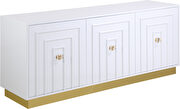 Contemporary white lacquer server / buffet by Meridian additional picture 6