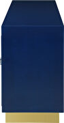 Contemporary navy blue lacquer server / buffet additional photo 3 of 5