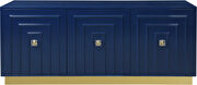 Contemporary navy blue lacquer server / buffet additional photo 5 of 5