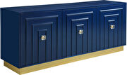 Contemporary navy blue lacquer server / buffet by Meridian additional picture 6