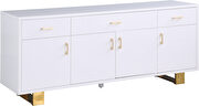 Contemporary white / gold buffet / server by Meridian additional picture 3