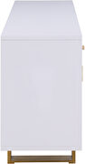 Contemporary white / gold buffet / server additional photo 4 of 7
