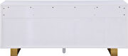 Contemporary white / gold buffet / server additional photo 5 of 7