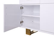 Contemporary white / gold buffet / server by Meridian additional picture 7