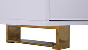 Contemporary white / gold buffet / server by Meridian additional picture 8
