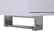 Contemporary white / chrome buffet / server by Meridian additional picture 8