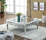 Mirrored design contemporary coffee table additional photo 2 of 2