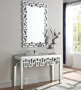 Mirrored design contemporary console table by Meridian additional picture 2
