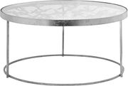 Stylish glass top / silver base coffee table by Meridian additional picture 10