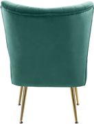 Elegant modern channel tufting chair in green by Meridian additional picture 2