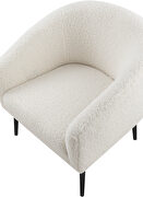 Faux sheepskin fur chair w/ black legs by Meridian additional picture 7