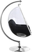 Acrylic swing bubble accent chair by Meridian additional picture 4