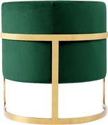 Velvet green fabric contemporary chair by Meridian additional picture 2