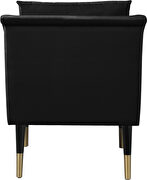 Velvet stylish accent chair with gold tip legs by Meridian additional picture 4