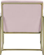 Channel tufted pink velvet / gold frame chair by Meridian additional picture 2
