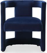Contemporary design velvet fabric accent chair by Meridian additional picture 3