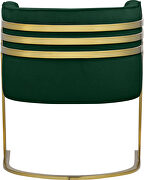 Green velvet retro contemporary style chair by Meridian additional picture 4