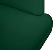 Green velvet retro contemporary style chair by Meridian additional picture 6
