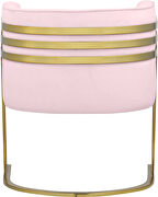 Pink velvet retro contemporary style chair by Meridian additional picture 2