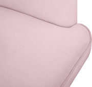 Pink velvet retro contemporary style chair by Meridian additional picture 5