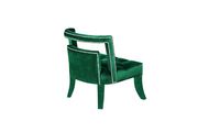 Tufted green velvet fabric modern accent chair by Meridian additional picture 2