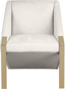 Acccent gold / velvet chair in contemporary design by Meridian additional picture 3