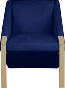 Acccent gold / velvet chair in contemporary design by Meridian additional picture 3