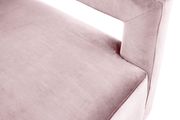 Square pink velvet contemporary chair w/ gold by Meridian additional picture 4