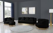 Modular design / gold base contemporary sofa by Meridian additional picture 2