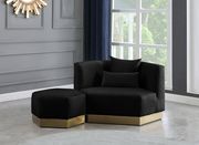 Modular design / gold base contemporary sofa by Meridian additional picture 7