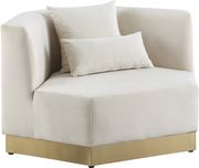 Modular design / gold base cream chair by Meridian additional picture 4