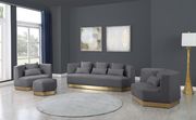 Modular design / gold base contemporary sofa additional photo 2 of 11