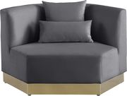 Modular design / gold base contemporary sofa by Meridian additional picture 5