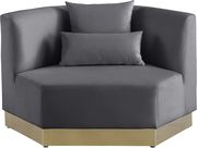 Modular design / gold base contemporary sofa additional photo 5 of 11