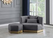 Modular design / gold base contemporary sofa by Meridian additional picture 9