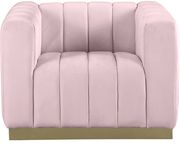 Low-profile contemporary velvet sofa in pink by Meridian additional picture 9