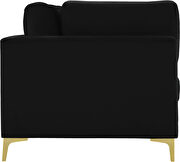 3pcs modular sofa in black velvet w/ gold legs by Meridian additional picture 3