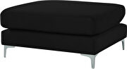 Ottoman in black velvet by Meridian additional picture 3