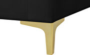 Ottoman in black velvet by Meridian additional picture 6
