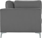 4pcs modular sofa in gray velvet w/ gold legs by Meridian additional picture 6