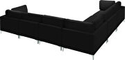 6pcs modular sectional in black velvet w/ gold legs by Meridian additional picture 5