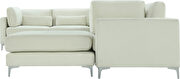 7pcs modular sectional in cream velvet w/ gold legs by Meridian additional picture 8