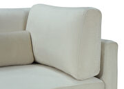 Cream velvet armless chair w/ 2 sets of legs by Meridian additional picture 9