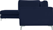 5pcs modular sectional in navy velvet w/ gold legs by Meridian additional picture 6