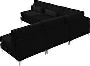 5pcs modular sectional in black velvet w/ gold legs by Meridian additional picture 2