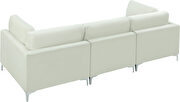 3pcs modular sofa in cream velvet w/ gold legs by Meridian additional picture 5
