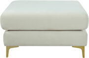 Cream velvet ottoman by Meridian additional picture 3