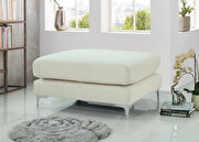 Cream velvet ottoman by Meridian additional picture 5