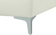 Cream velvet ottoman by Meridian additional picture 6