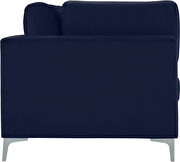 3pcs modular sofa in navy velvet w/ gold legs by Meridian additional picture 4